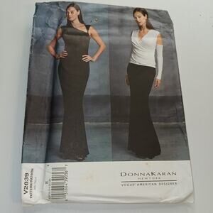 Donna Karan New York Vintage Vogue 2839 Sewing Pattern 14-16-18